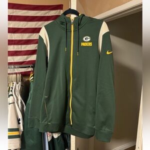 Green Bay Packers Nike Therm-Fit On Field Jacket Size Large *Brand new*